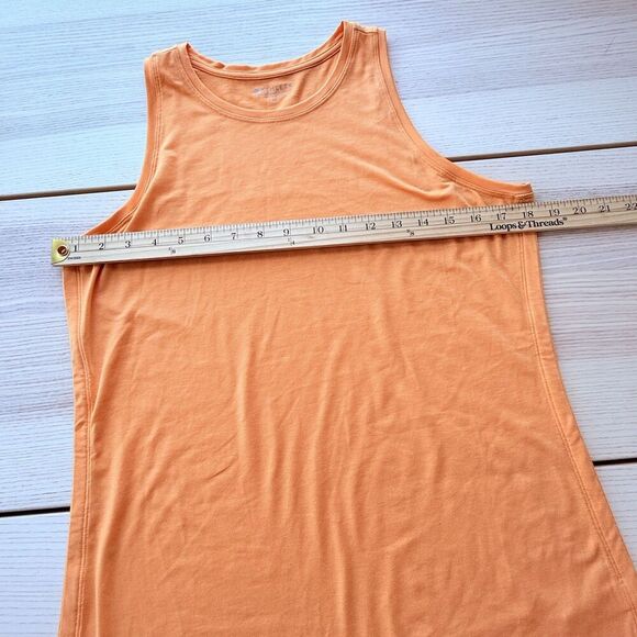 Athleta In Motion Seamless Tank Top Mesh Ventilation Sleeveless Orange M - Picture 4 of 7